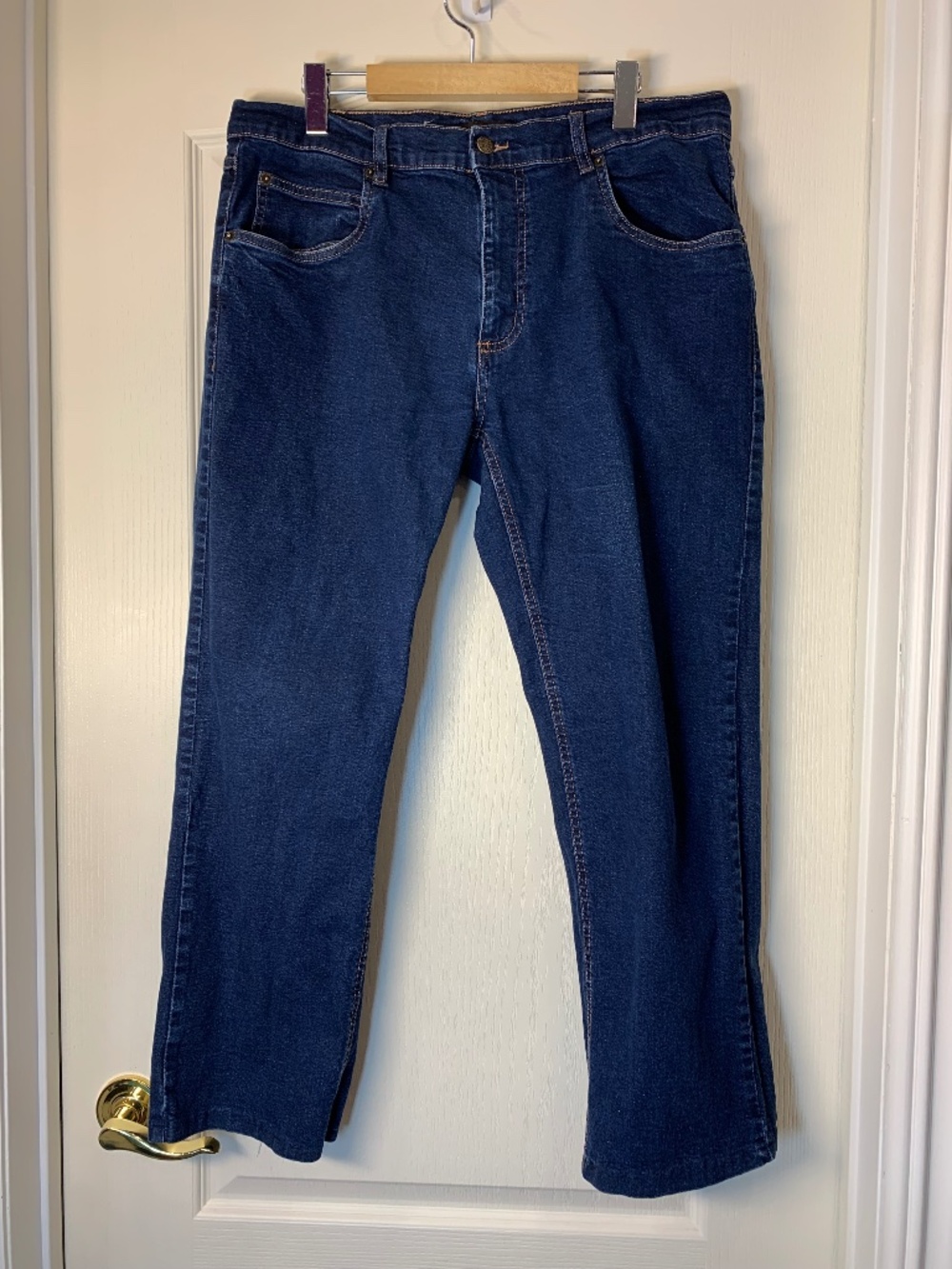 Atlas For Men Dark Wash Straight Leg Jeans Men Size 36 Classic Denim Casual